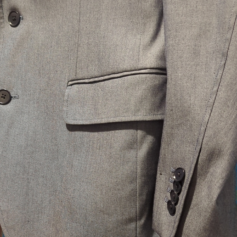 Banana Republic Men's Tailored Fit Blue/Gray Sport Coat 40S - Picture 4 of 11
